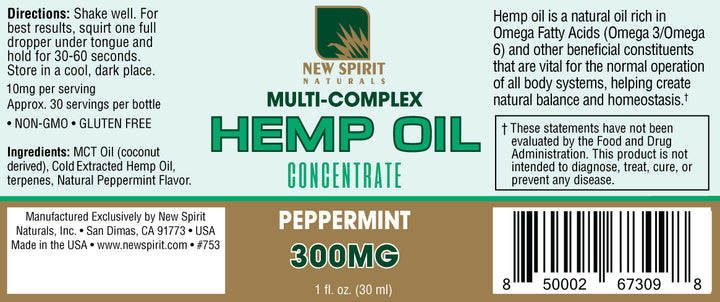 Aceite de cáñamo (menta)