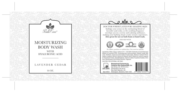 Moisturizing Body Wash Lavender Cedar