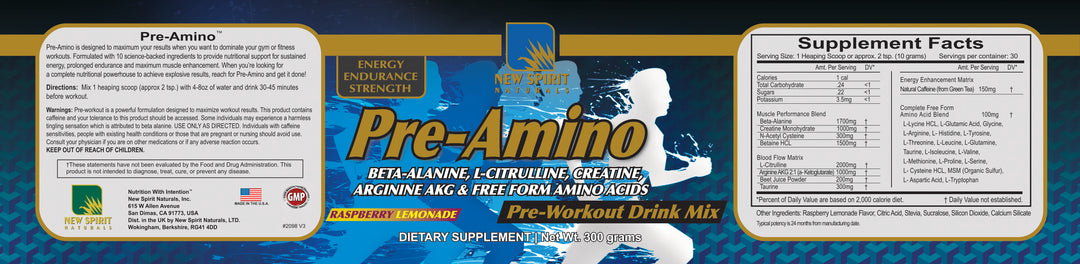 Pre-Amino (Pre-Workout Drink Mix)